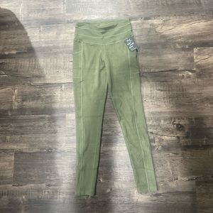 Green sports leggings